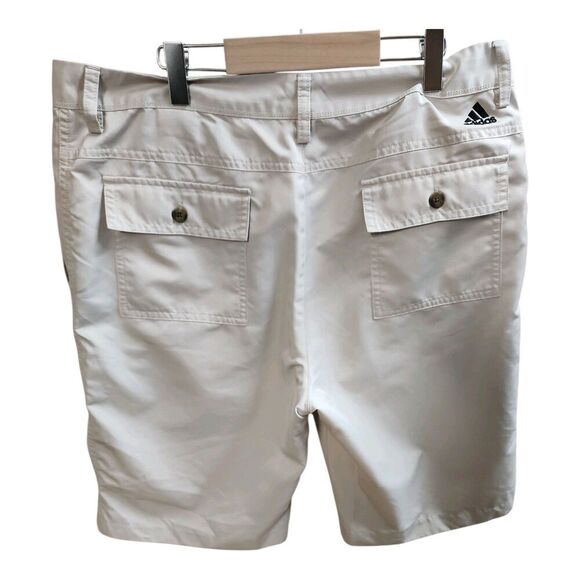 Adidas Climalite Golf Shorts Men’s Size 32 Beige Tan Performance Activewear - Picture 4 of 14